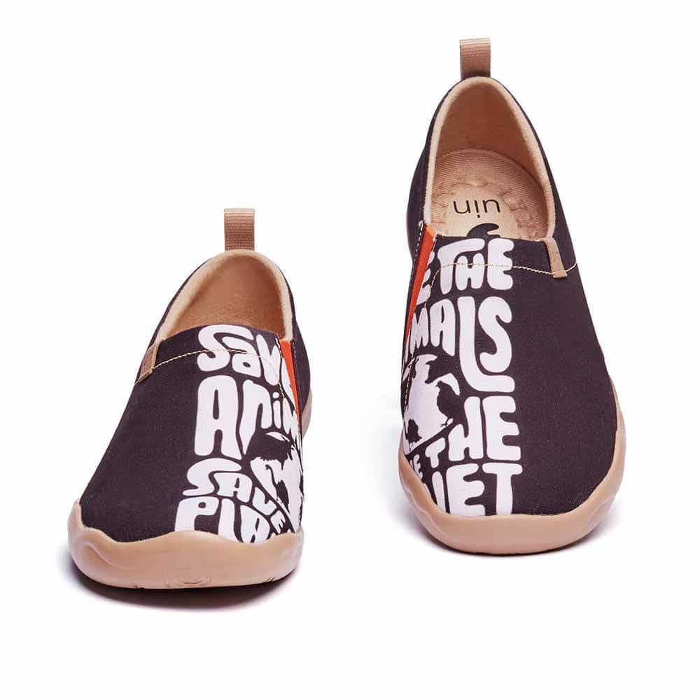 UIN Footwear Men Save the Planet Canvas loafers