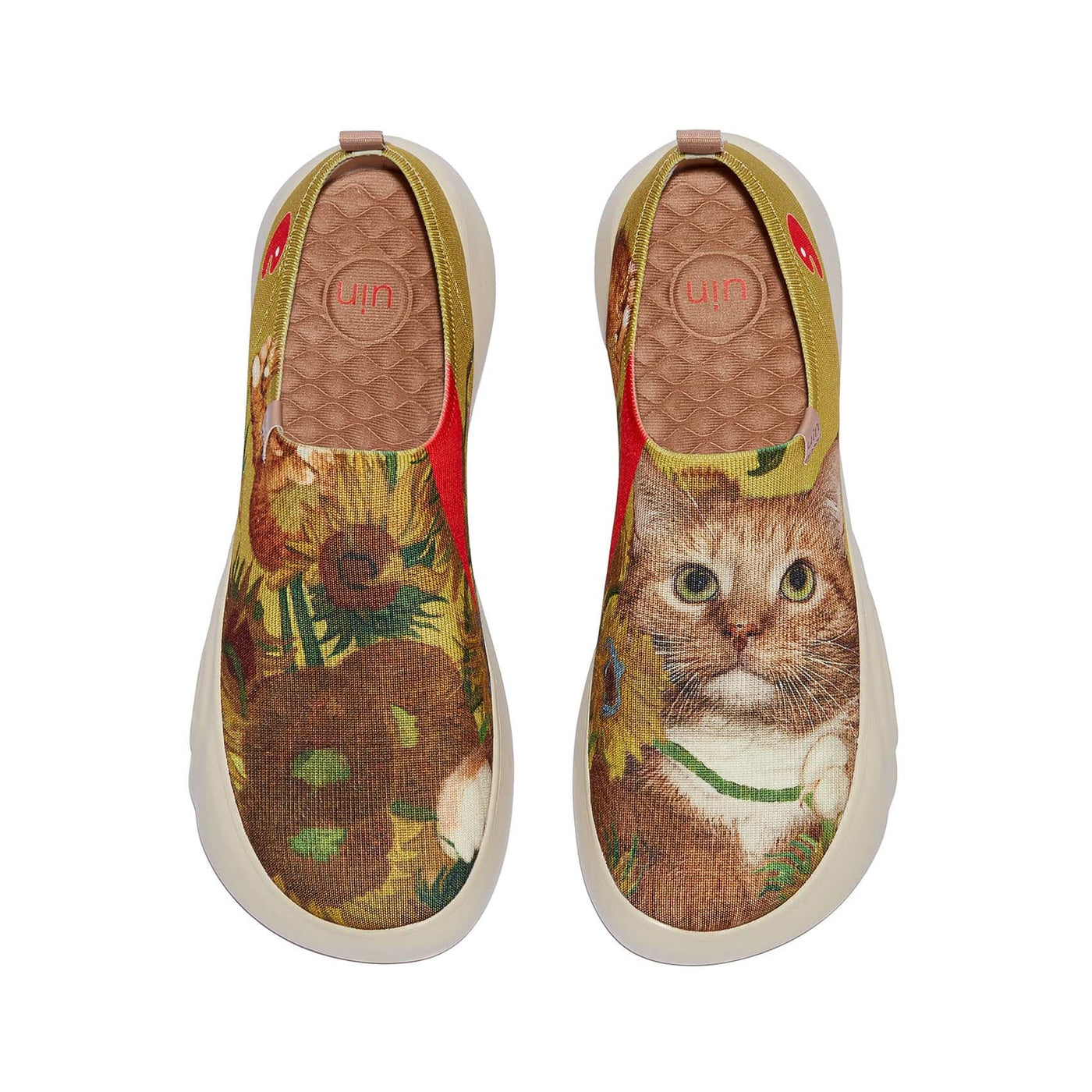 UIN Footwear Men Sunflowers and Cat 4 Toledo XV Men Canvas loafers