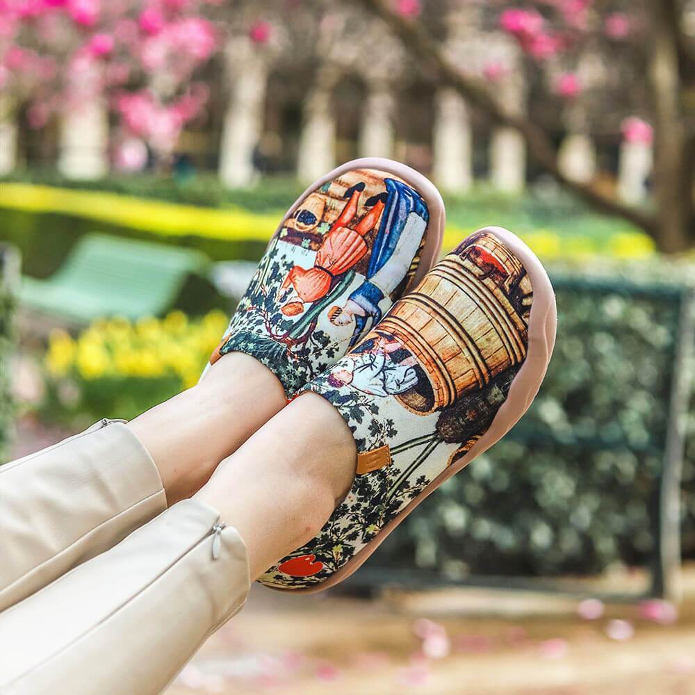 UIN] レディース ローファー スリッポン 男女兼用 ウール フ