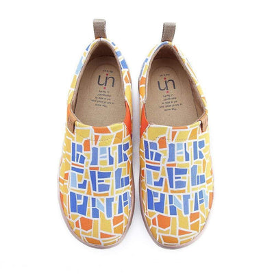 UIN Footwear Women Barcelona Code Painted Canvas Shoes Canvas loafers
