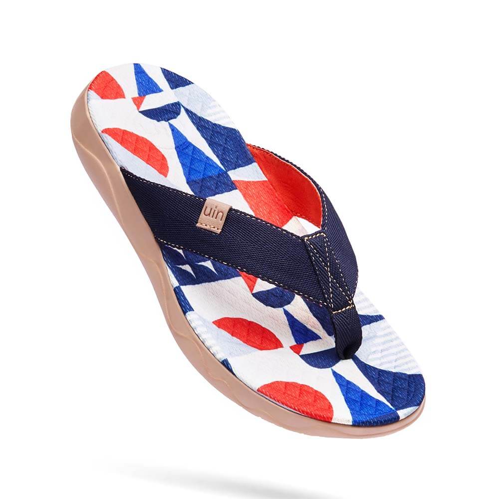UIN Footwear Women Cube Love Women Majorca Flip Flops Canvas loafers