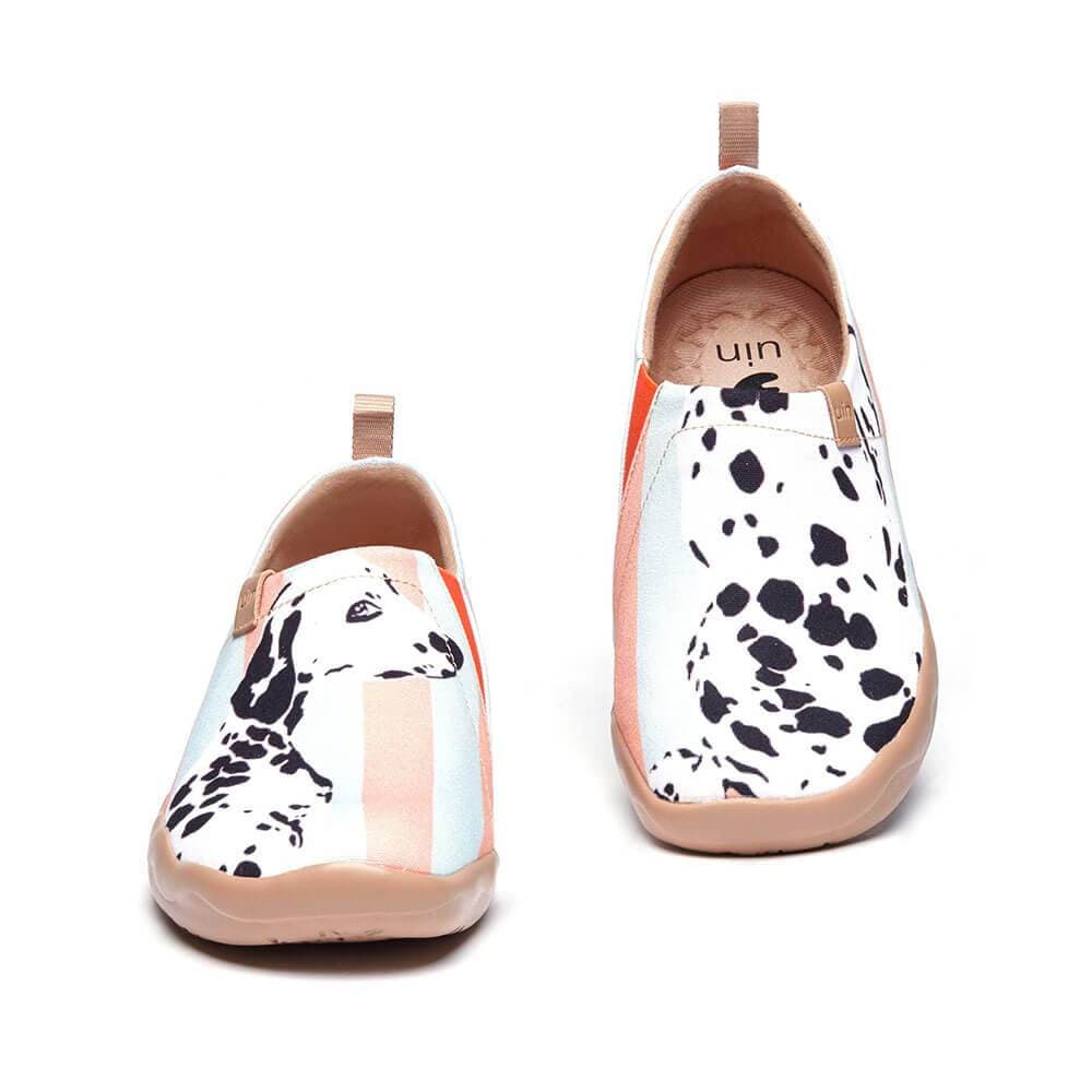 UIN Footwear Women Dalmatian Canvas loafers