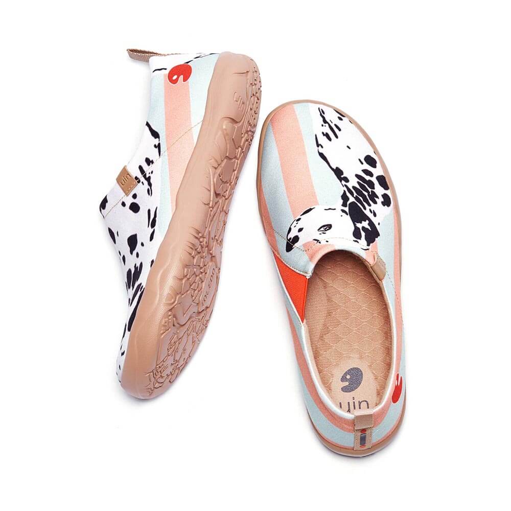 UIN Footwear Women Dalmatian Canvas loafers