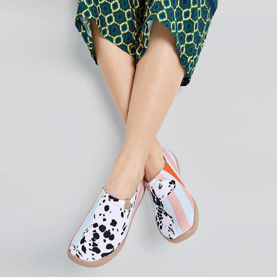 UIN Footwear Women Dalmatian Canvas loafers