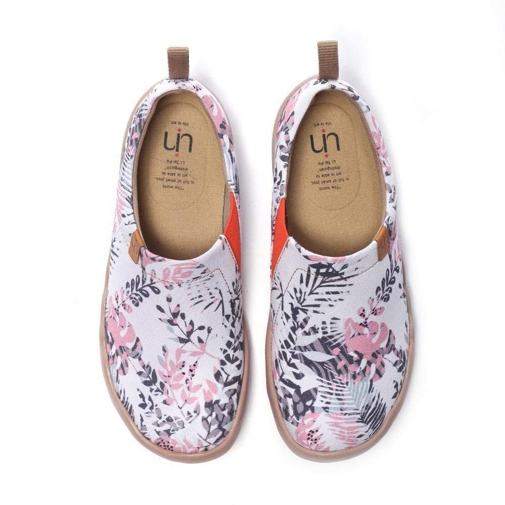 UIN Footwear Women Flora in March Painted Shoes for Ladies Canvas loafers