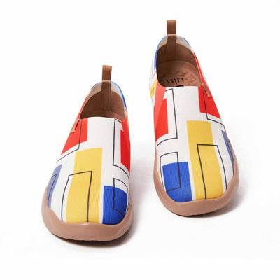 UIN Footwear Women (Pre-sale) Color Cubes Women Canvas loafers