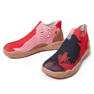 UIN Footwear Women (Pre-sale) Shine In Night Canvas loafers