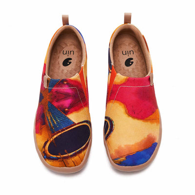UIN Footwear Women Six-string guitar Canvas loafers