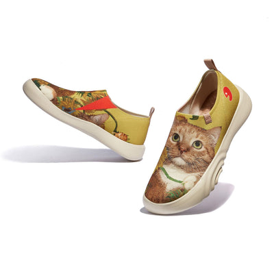 UIN Footwear Women Sunflowers and Cat 4 Toledo XV Women Canvas loafers