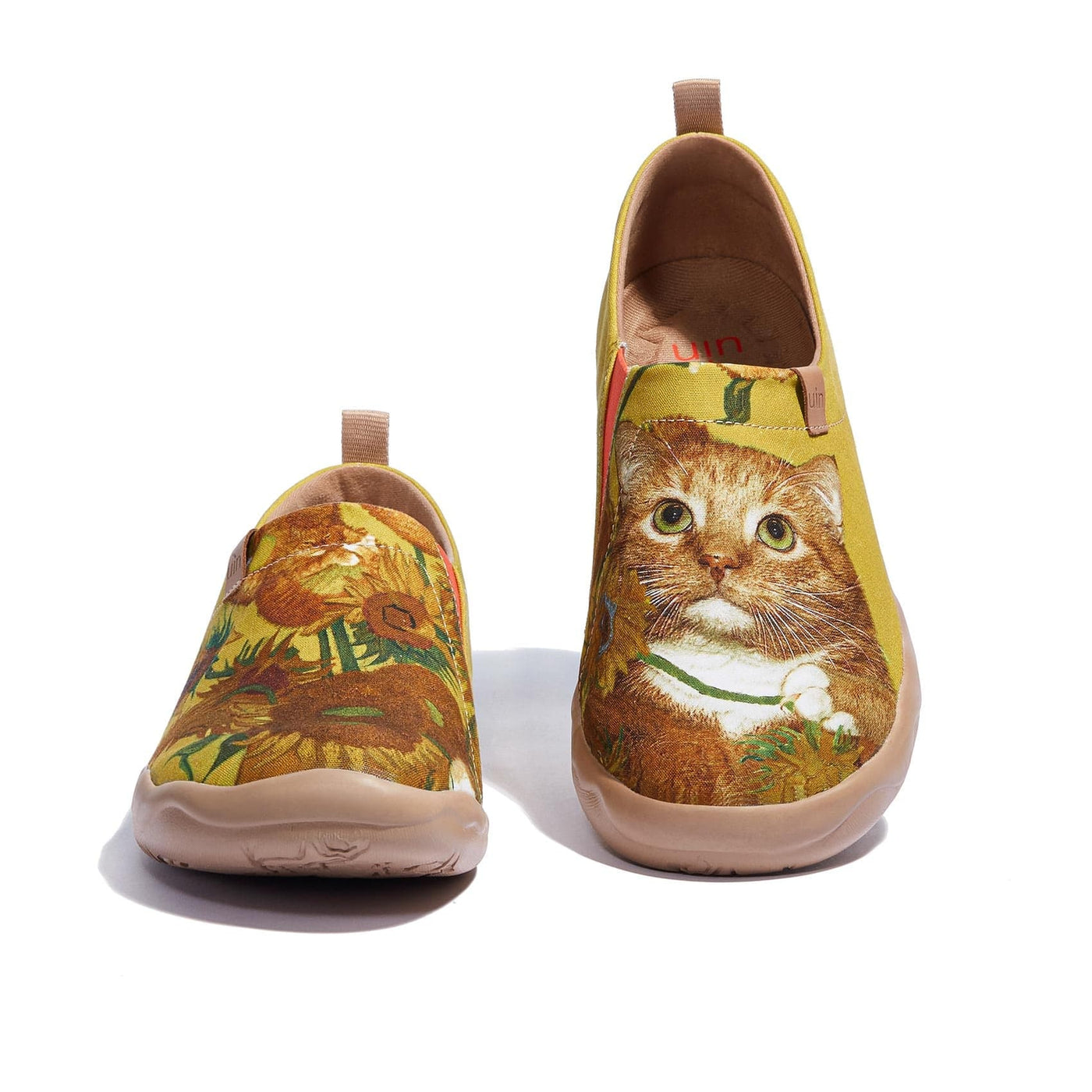 UIN Footwear Women Sunflowers and Cat Toledo I Women Canvas loafers
