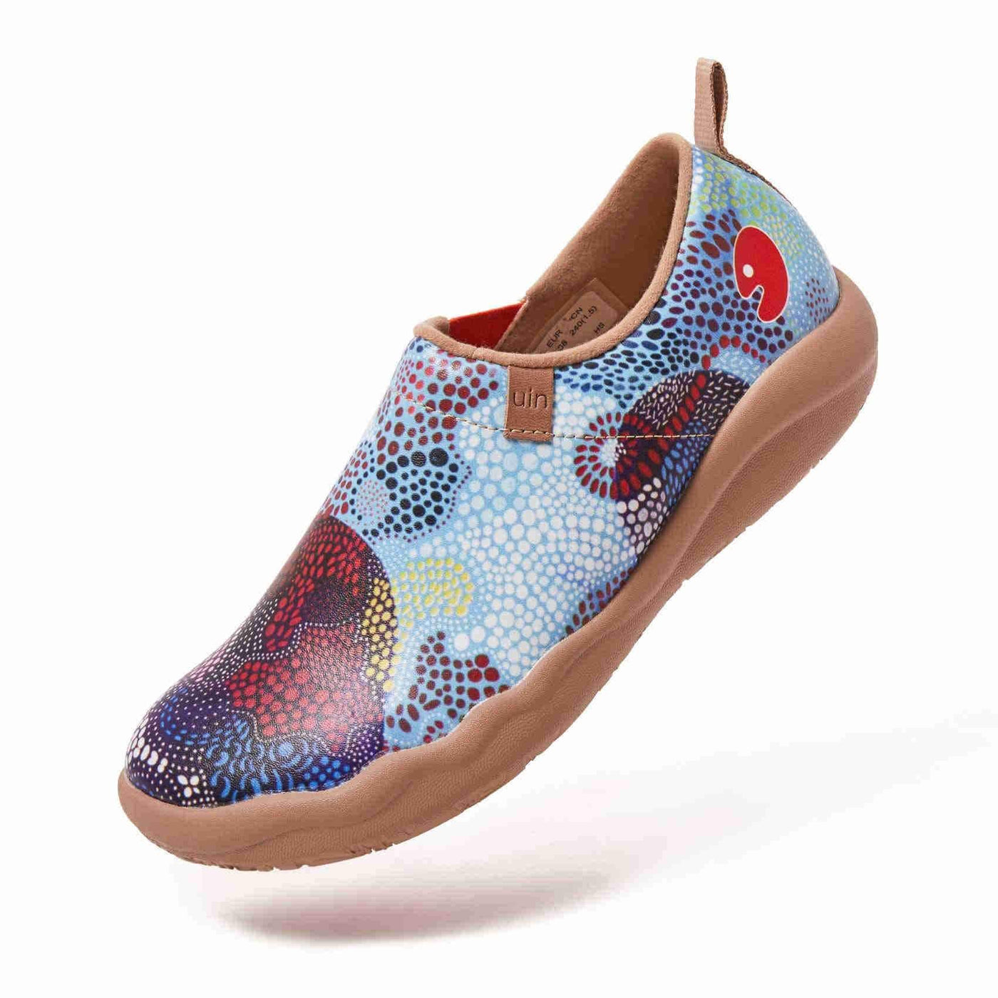 UIN Footwear Women Underwater Mosaic Canvas loafers