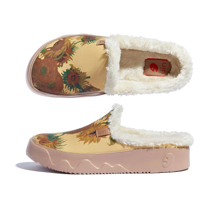 UIN Footwear Women Van Gogh Sunflowers Fuerteventura VII Women Canvas loafers