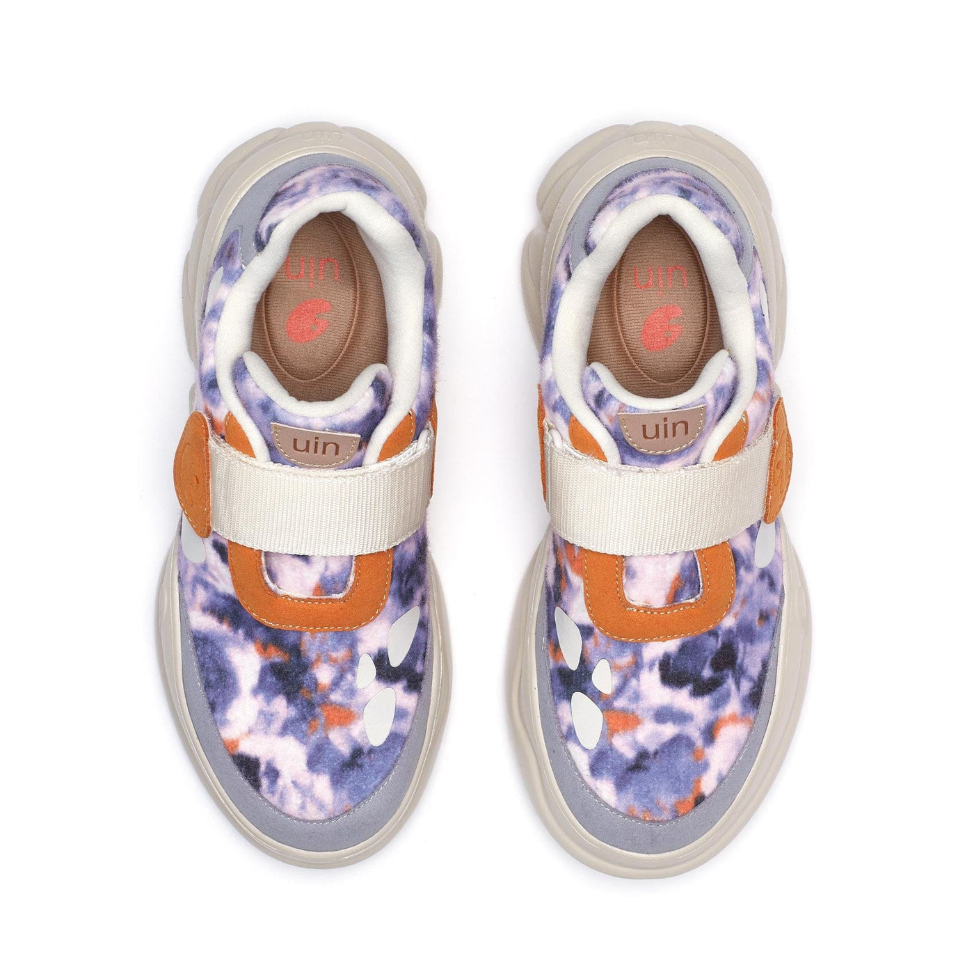 UIN Footwear Women Watercolor Flower Shadow Ronda I Women Canvas loafers