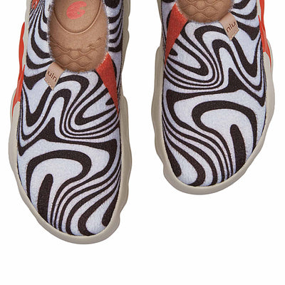 UIN Footwear Women Zebra Chocolate Toledo XIII Women Canvas loafers